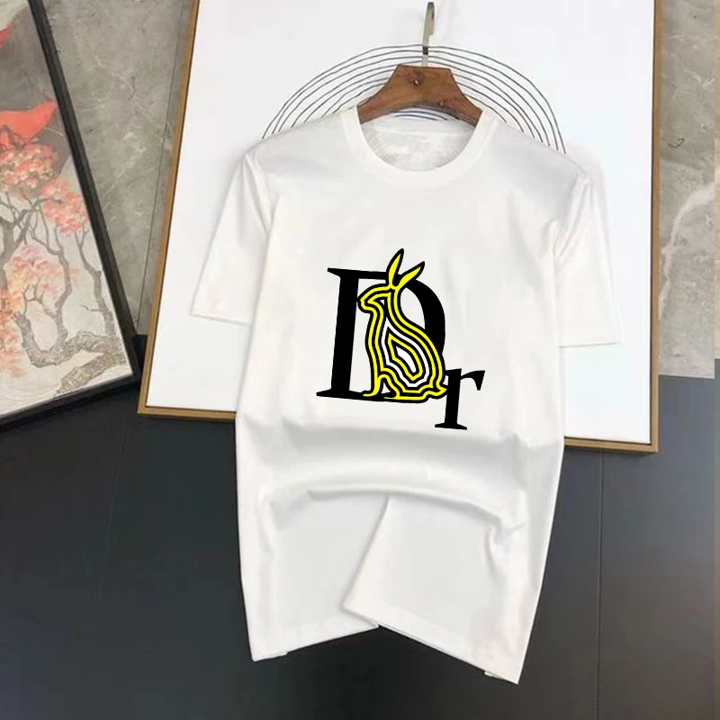 

Luxury Brand Dr Rabbit Print Summer T-shirt For Men's Women's Short Sleeved Tops Fashion Casual Graphic Oversized ClothIng S-7XL