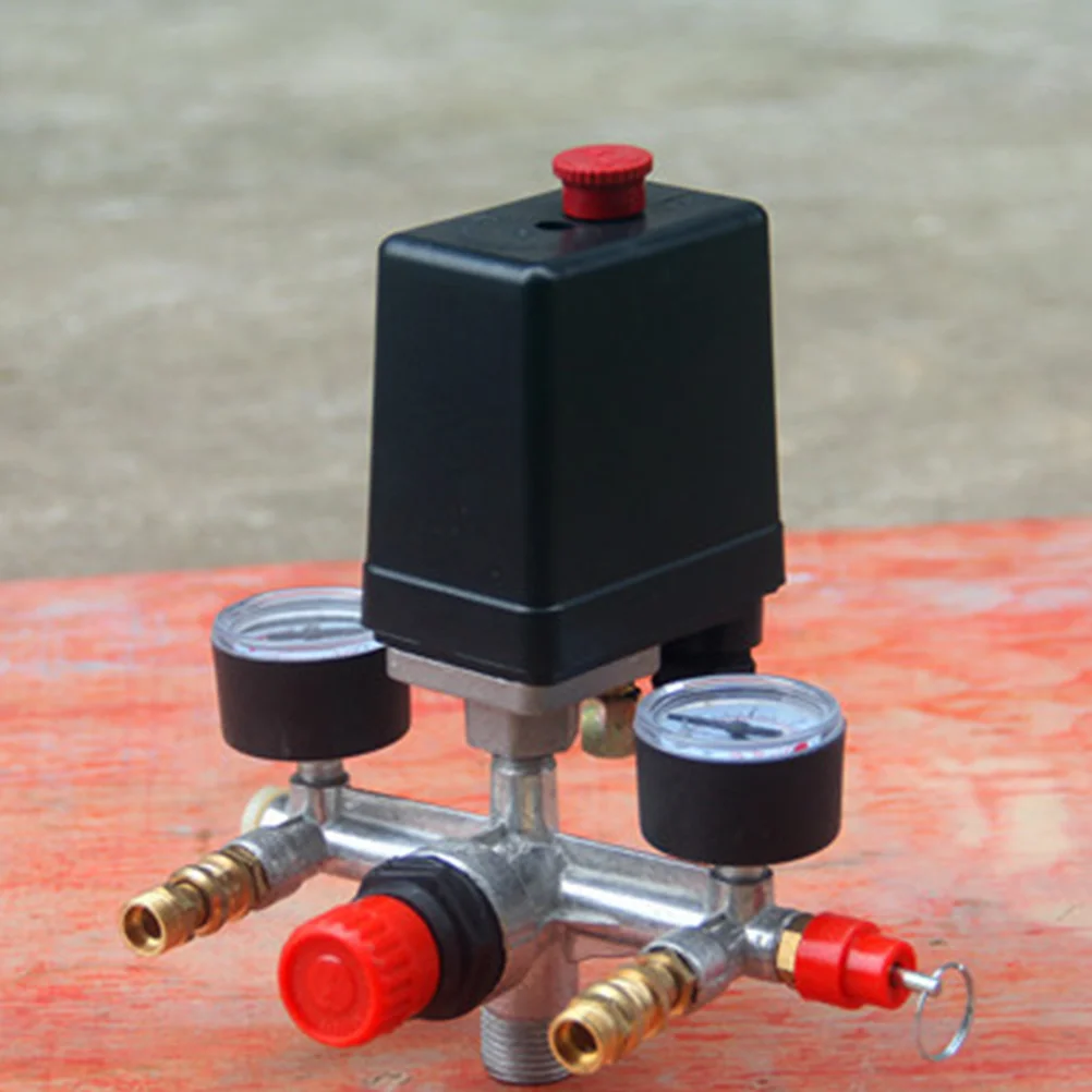 

Connector Safety Single-hole Pressure Reducing Valve Relief Barometers Air Compressor Regulator