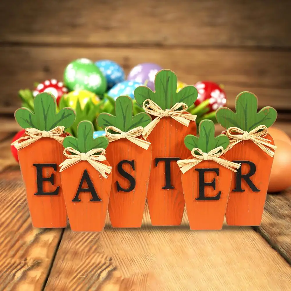 Набор декоративных украшений для пасхальной каминки деревенский деревянный