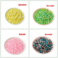 81012mm acrylic perforated crack beads straight hole colorful crack scattered beads abs imitation pearl diy beaded accessories
