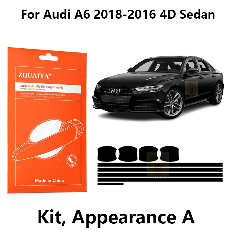 

Door Edge Guards Door Handle Cup Paint Protection Film TPU PPF For Audi A6 2005-2018 4D Sedan Sedan car assecories
