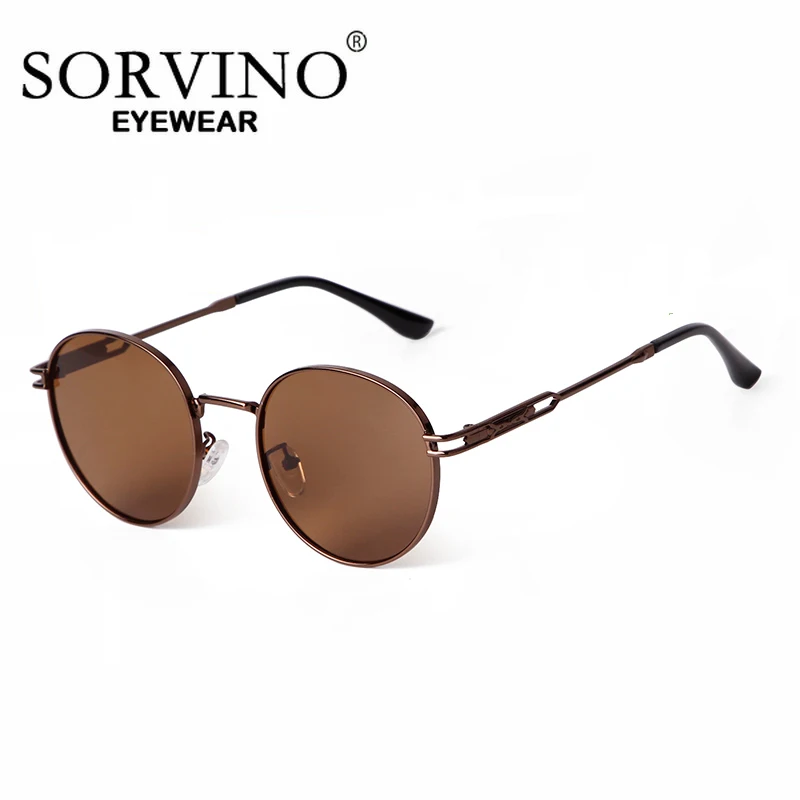 SORVINO круглые солнцезащитные очки в стиле ретро для женщин и мужчин брендовые