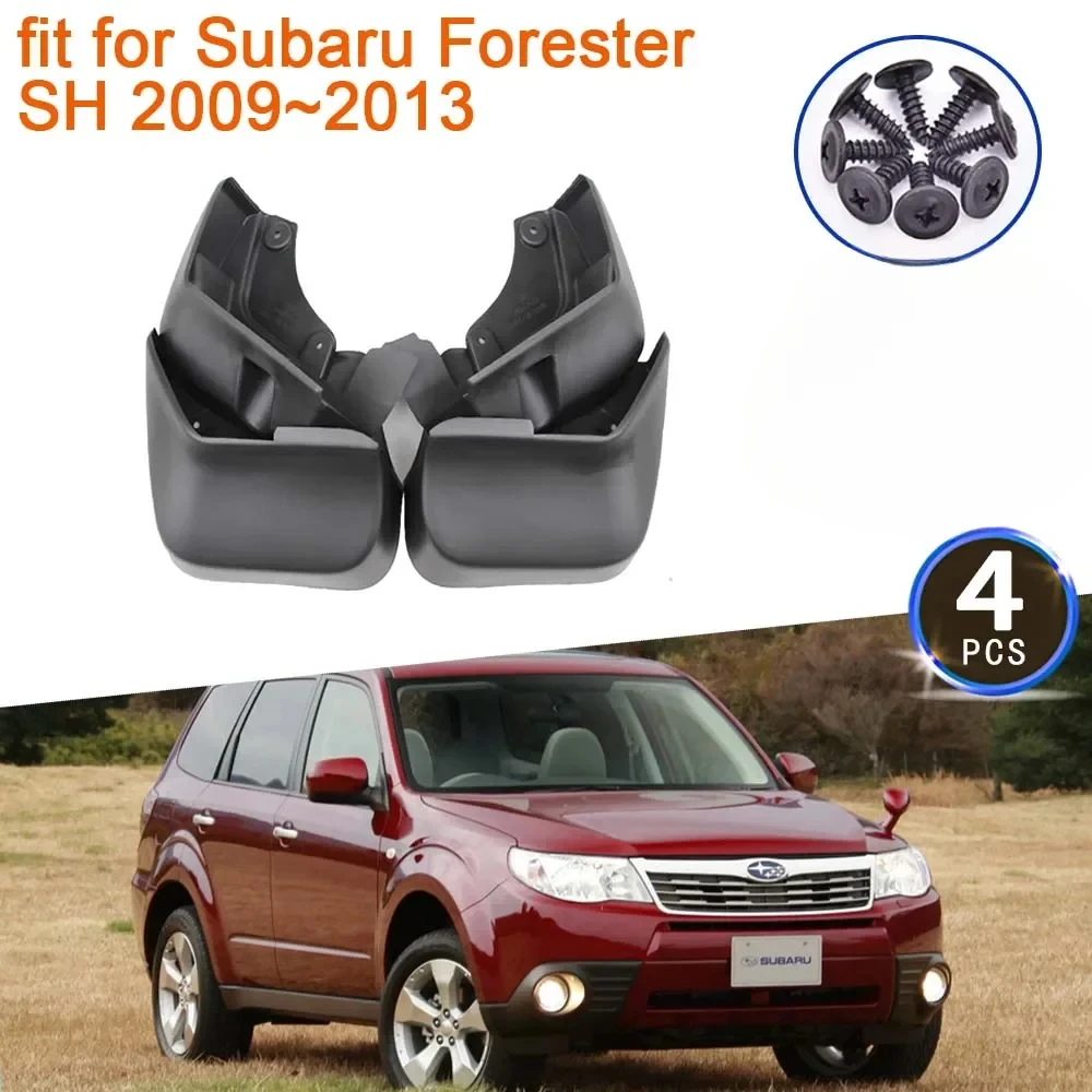 

4x для Subaru Forester SH 2009 2010 2011 2012 2013, брызговики, брызговики, расклешенные крылья, переднее и заднее колесо, автомобильные аксессуары