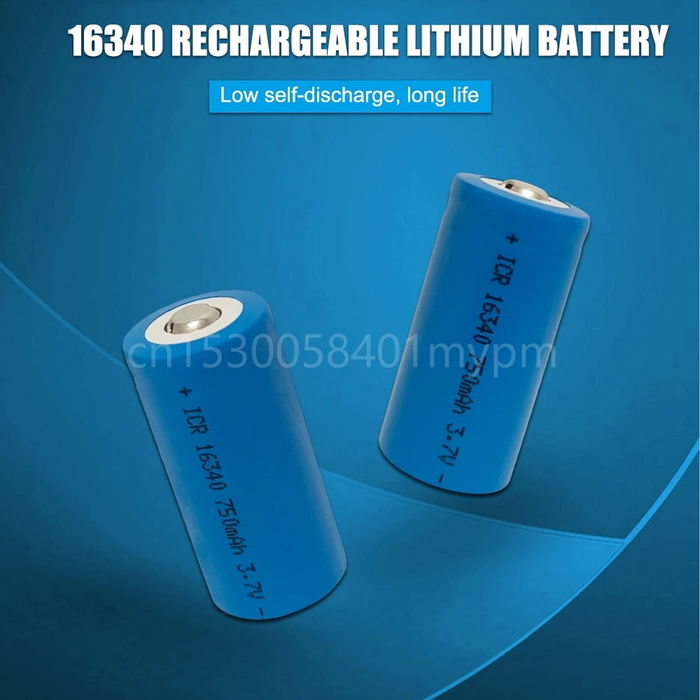 Аккумуляторные батареи 3 7 в 750 мАч 16340 CR123A CR123 для лазерной ручки фонарика