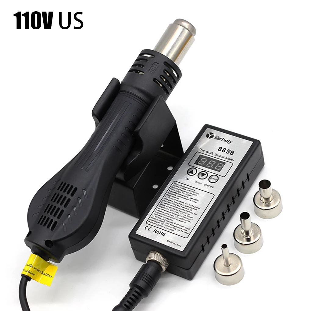 

Rework Station Temperature Adjustable LED Soldering Insulated Handle Multifunctional Welding Tools 220V EU Plug