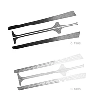 side step skid plate decoration plate side skirt metal guard for scx6 wrangler accessories