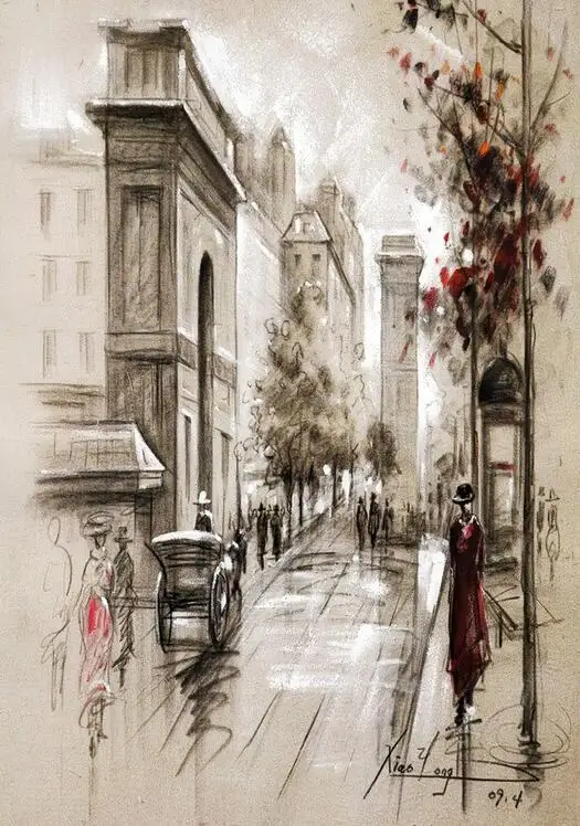 

Картина "Париж" на холсте