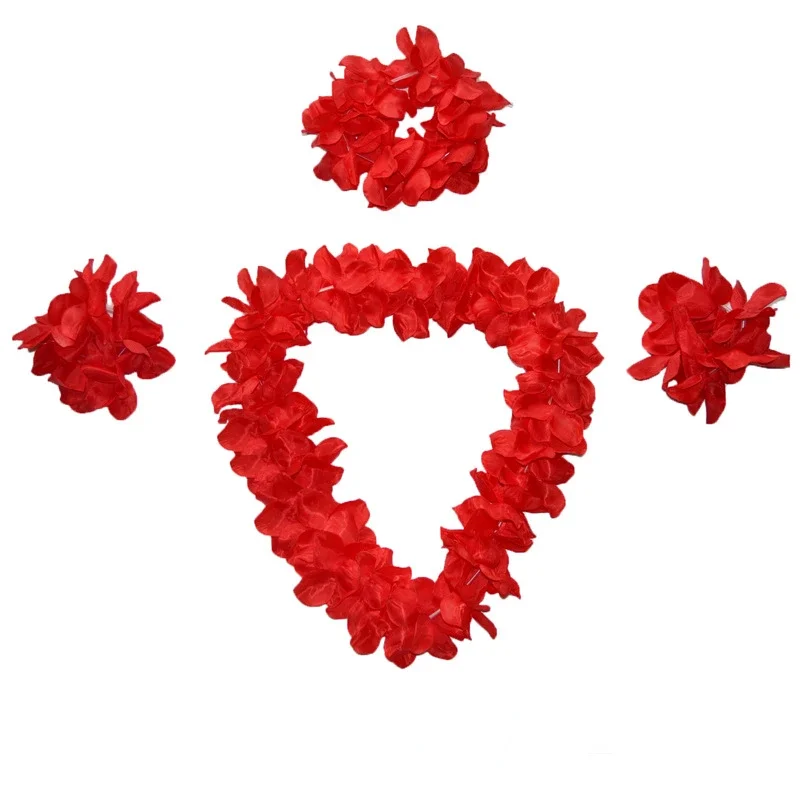 

Гавайские цветы ожерелье, повязка на голову, гирлянда, шелк