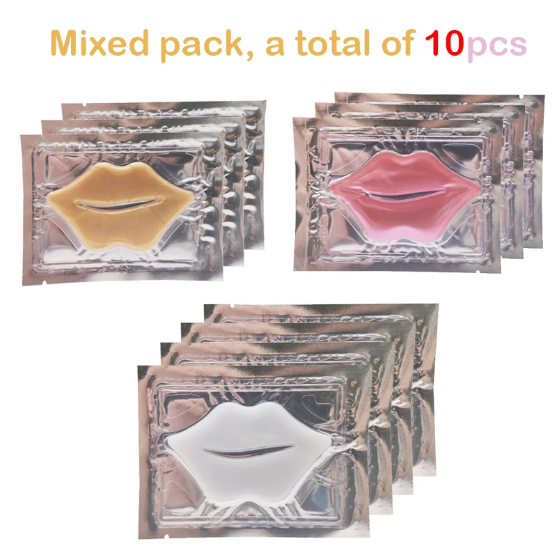 

3Types 10pcs Hot Sale Collagen Lip Mask Combination 3 Types 15pcs Moisturing Nourishing Anti Wrinkle Lip Enhancement Lips Care