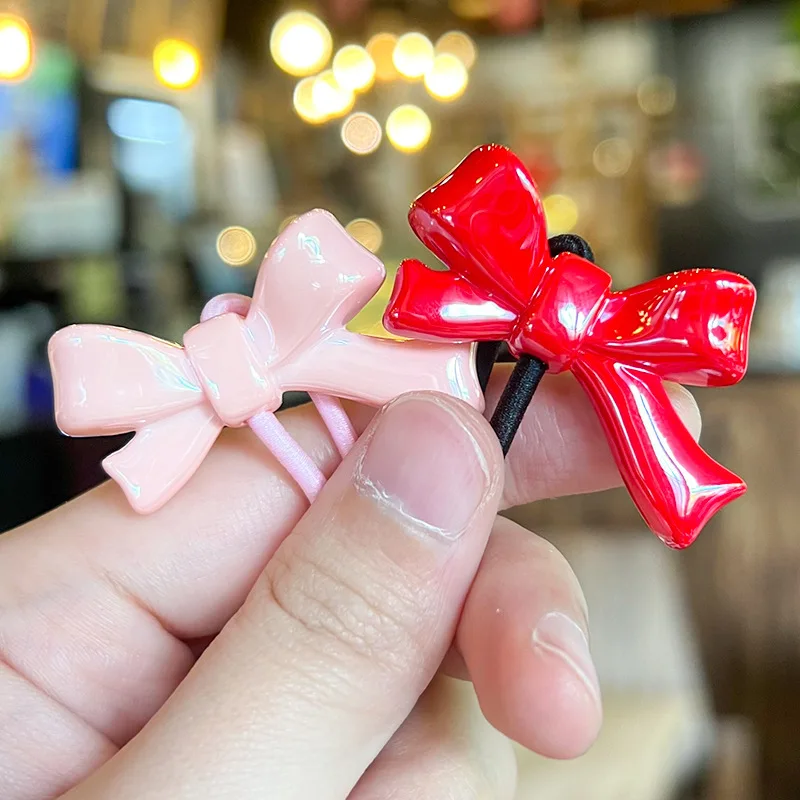 2 шт./набор Однотонные эластичные резинки для волос