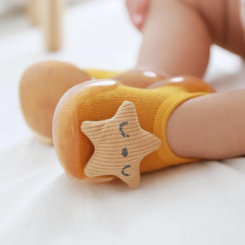 

Toddler Baby Sock Shoes Kids Cartoon Soft Sole Rubber Shoes for Boys Socks Slipper Infant Baby Soft Anti-slip Shoes Baby Booties