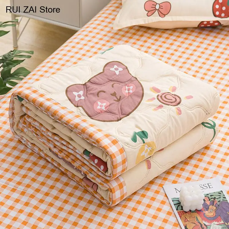 

Soft Washed Microfiber Duvets Insert Breathable Air Conditioning Comforters Home Office Nap Blanket Bedspread Cool Summer Quilt