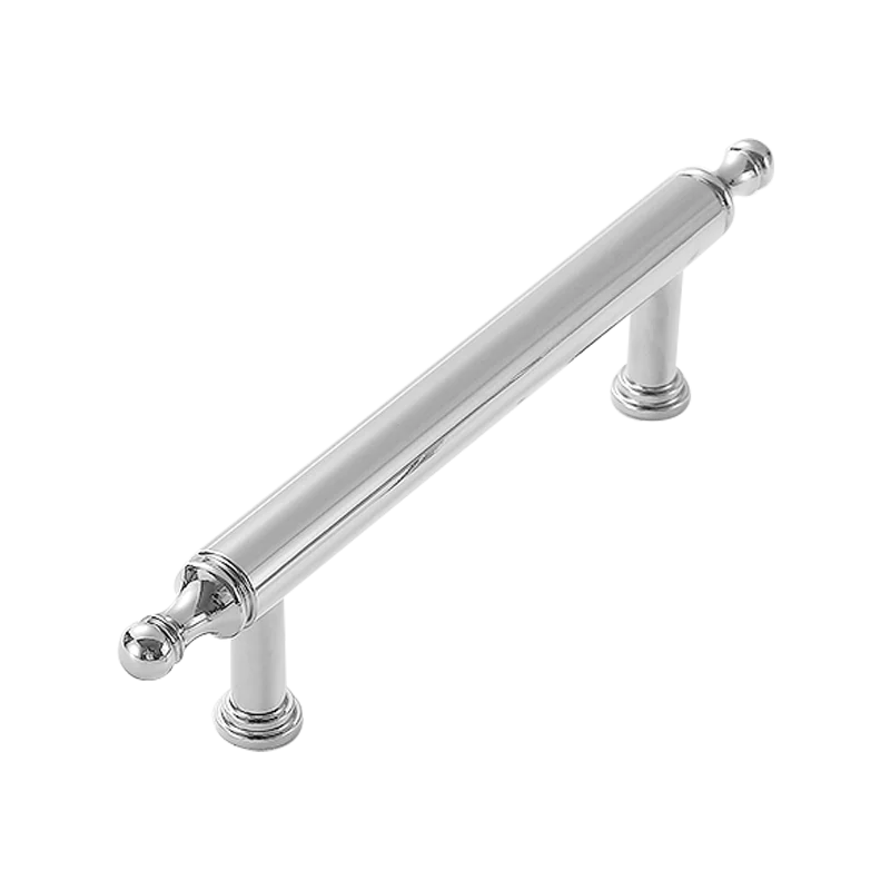 KOPPALIVE Solid Brass Furniture Handles Vintage Long Pulls Kitchen Cabinet Cupboard Wardrobe Shoe Box Drawer Ball Knobs Chrome |