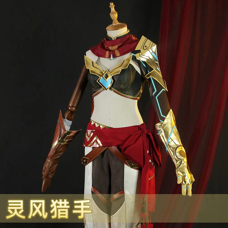 

COS-KiKi Anime Genshin Impact The Eremites LingFengLieShou Game Suit Cosplay Costume Handsome Uniform Halloween Party Outfit