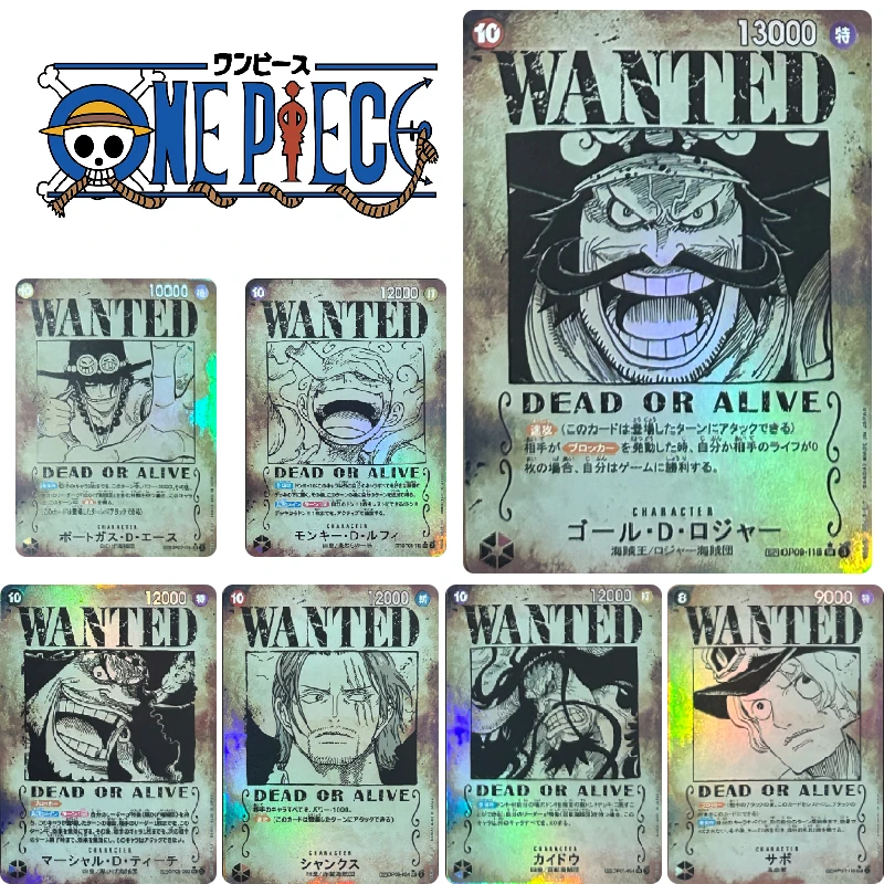 Фото ONE PIECE OPCG Monkey D. Luffy Shanks Kaidou Wanted DIY домашние игры игрушки коллекционная карта подарок на Рождество и день рождения №1