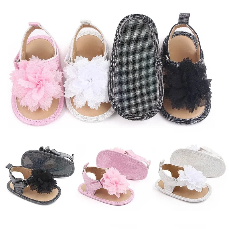 

New Sandals for Baby Girls Summer Cute Cut-Outs Breathable Toddlers Shoes Soft Non-slip Round Toe First Walkers Beach Sandals