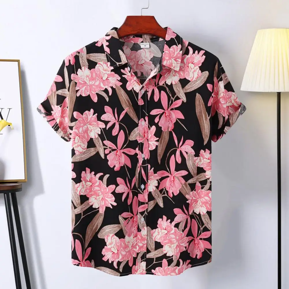 

Men Top Friendly to Skin Summer Shirt Wear-resistant Spring Shirt
