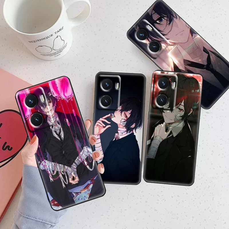 Bungou бродячие собаки, флейта для OPPO A74 A72 A53 Reno 7 6 5 4 2 Find X3 X2 Z Lite Neo Pro Plus SE, черный телефон, флейта