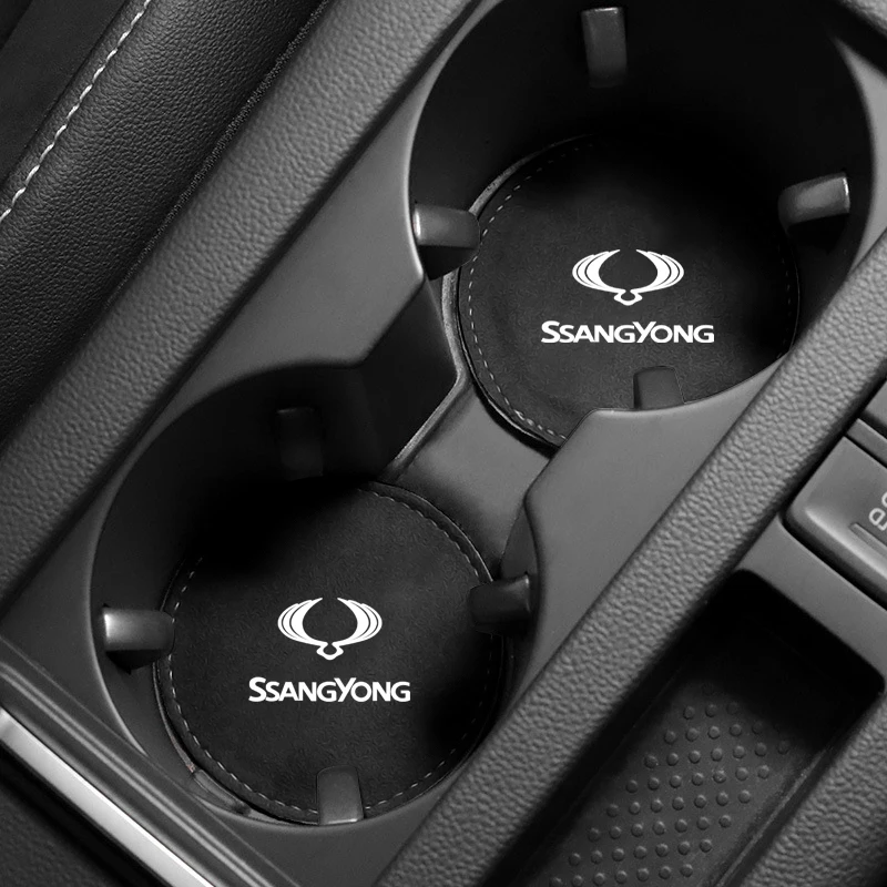 

Car Coasters Cup Holder Non-slip Mat Pads For Ssangyong Actyon Rexton 2 Scanner Korando Rodius Kyron Tivoli Musso XLV Stavic