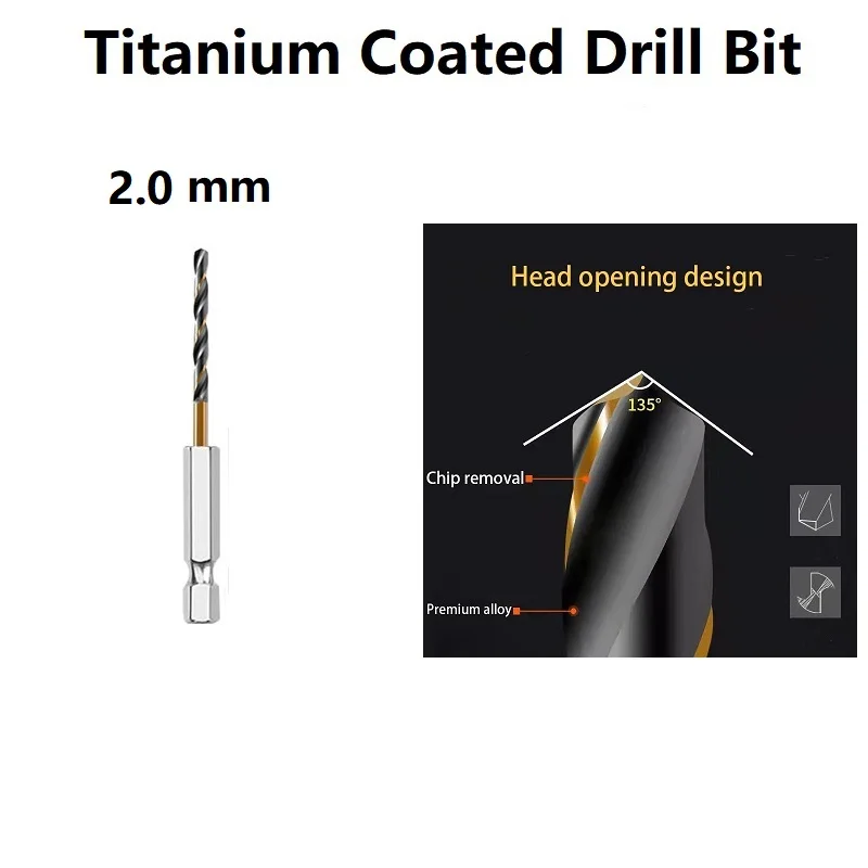 

Сверла VIBRATITE спиральные титановые 1.5-6.5 мм 13 шт