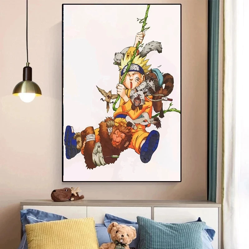

Funny Anime Cartoon Canvas Painting Naruto Wall Poster Print Mural Picture Children's Room Home Decoration Boys Gifts Cuadros