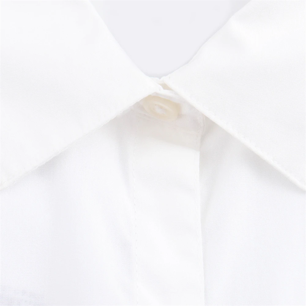 Женская летняя рубашка из дышащего хлопка без рукавов