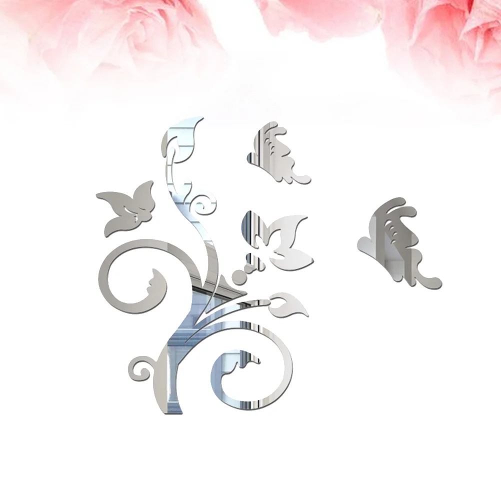 

3d Stickers Reflective Mirror Decals 3d Wall Stickers Background Wall Decor Trendy Decor Mirror Wallpaper Television