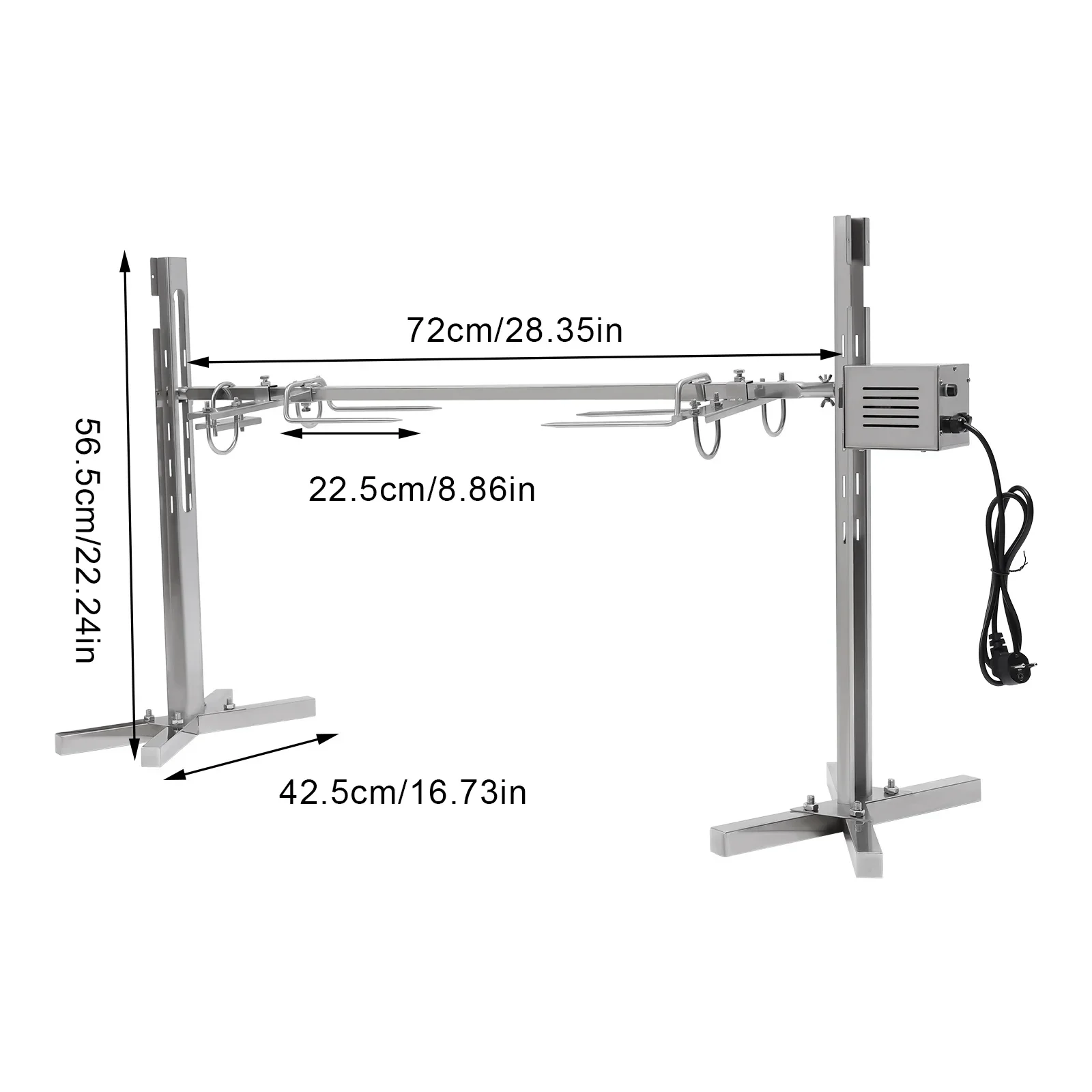53-дюймовый Электрический гриль для барбекю жаровня свиньи ягненка