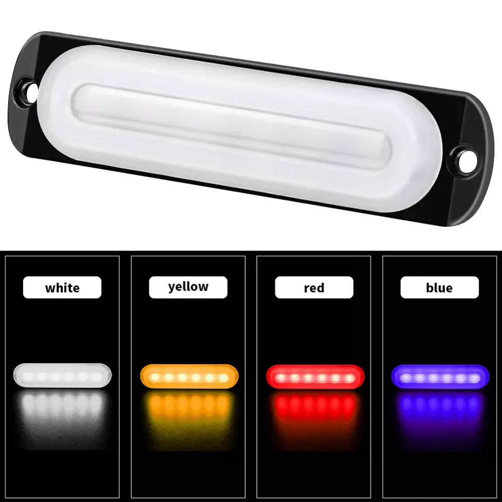 

12/24V Car Light Assembly 18W LED Police Lights 6 LED Car Truck Trailer SUV Vans Emergency Side Strobe Warning Light Car-styling