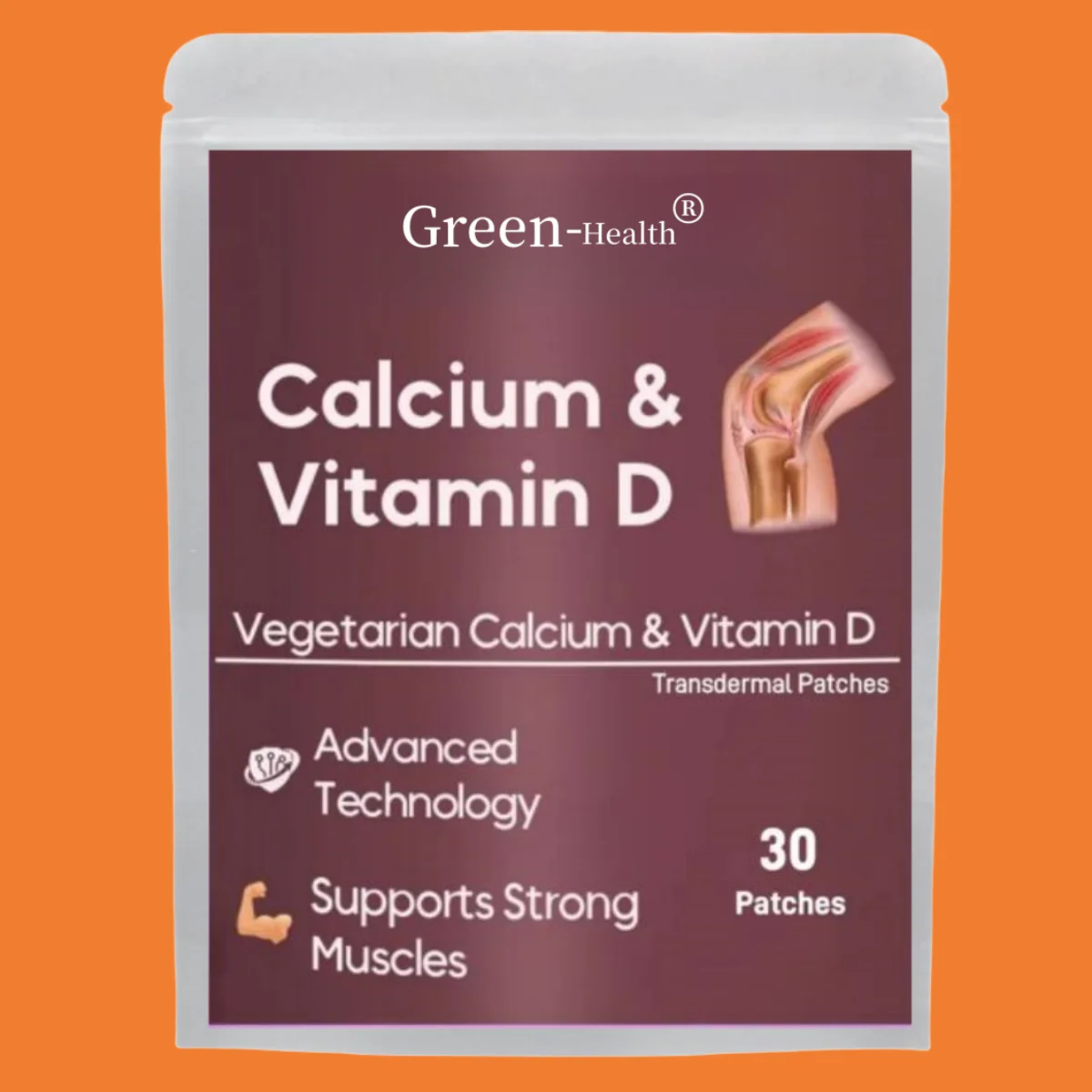 30 пластырей кальций и витамин D3 трансдермальные Пластыри для поддержки мышц