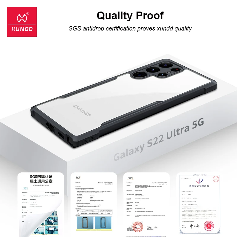 S23 Ultra Case,For Samsung Galaxy S22 S21 Note 20 Ultra Case For S20 S21 FE Cases,Xundd Airbag Shockproof Shell Back Clear Cover
