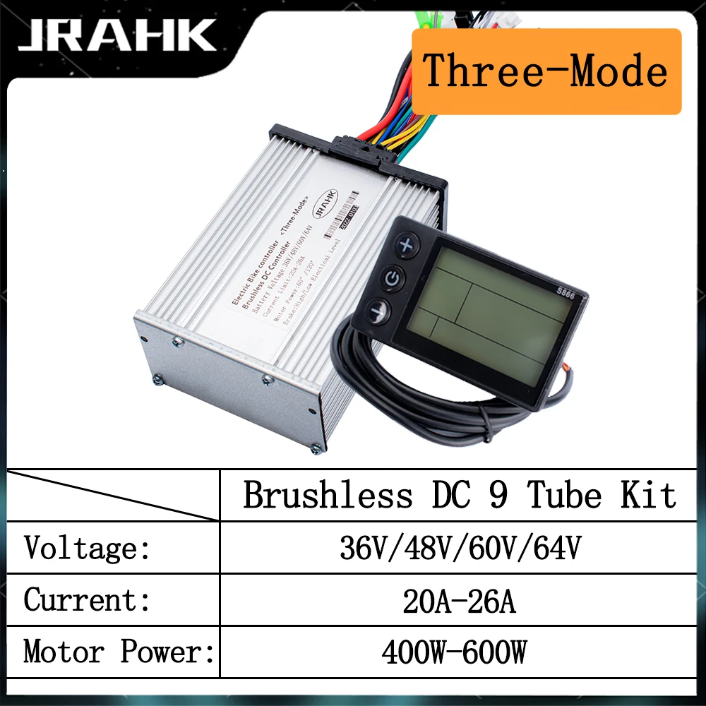 

JRAHK Electric Bike Kit 48v 600w Controller 36v 500w Electric Scooter Controller 60v 1000w Sine Controller 48v 25a Electric Moto