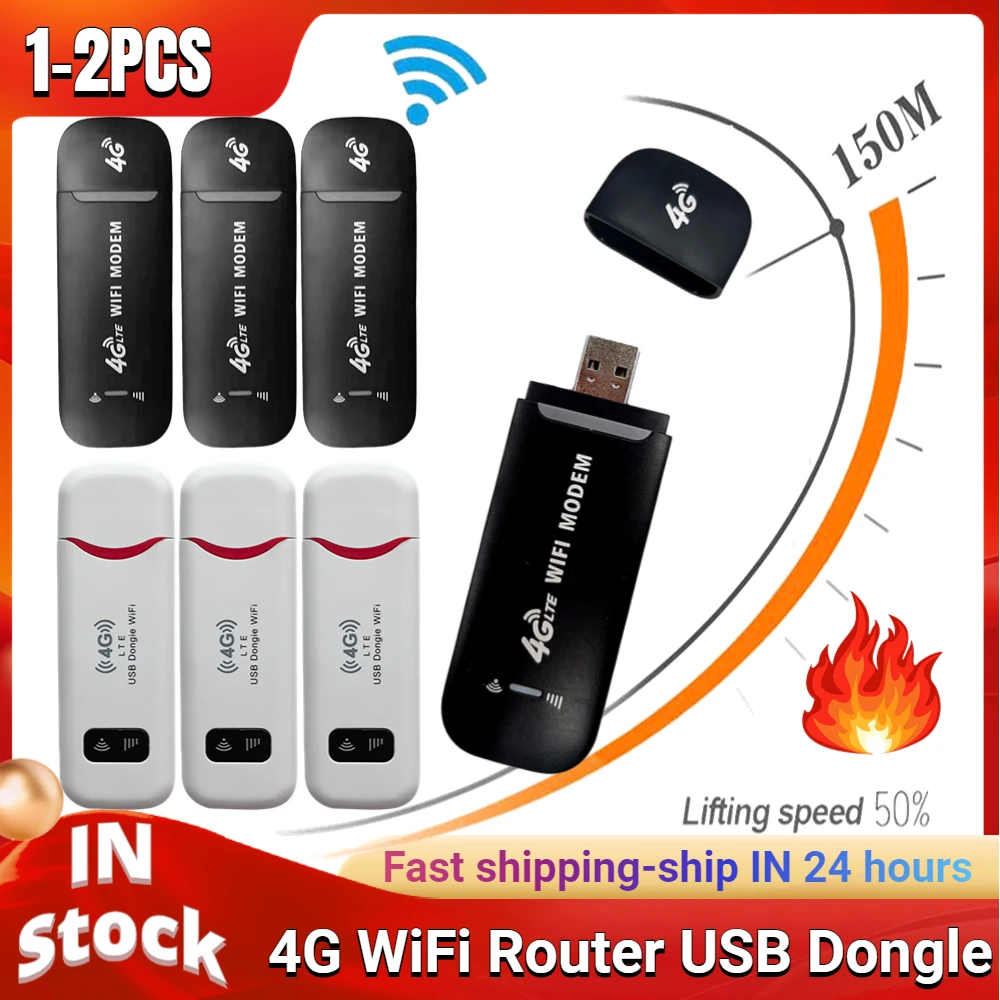 

Wireless LTE WiFi Router 4G SIM Card Portable 150Mbps USB Modem Pocket Hotspot Dongle Mobile Broadband for Home WiFi Coverage