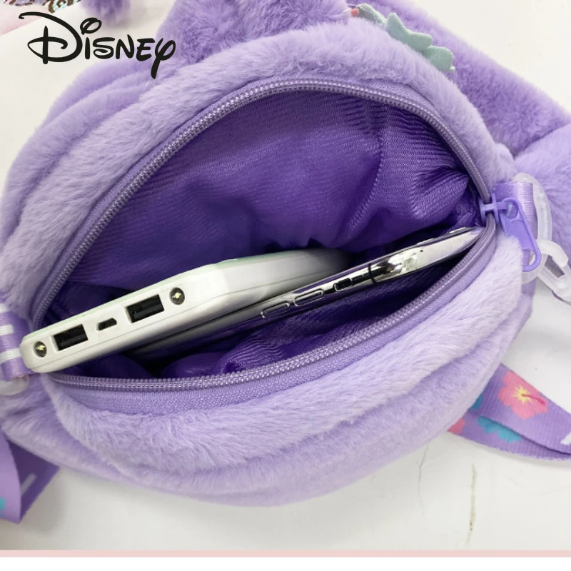 Disney New Doll Plush Bag Fashion High Quality Women's Crossbody Bag Cartoon Small Fresh Versatile Girls' Handheld Shoulder Bag