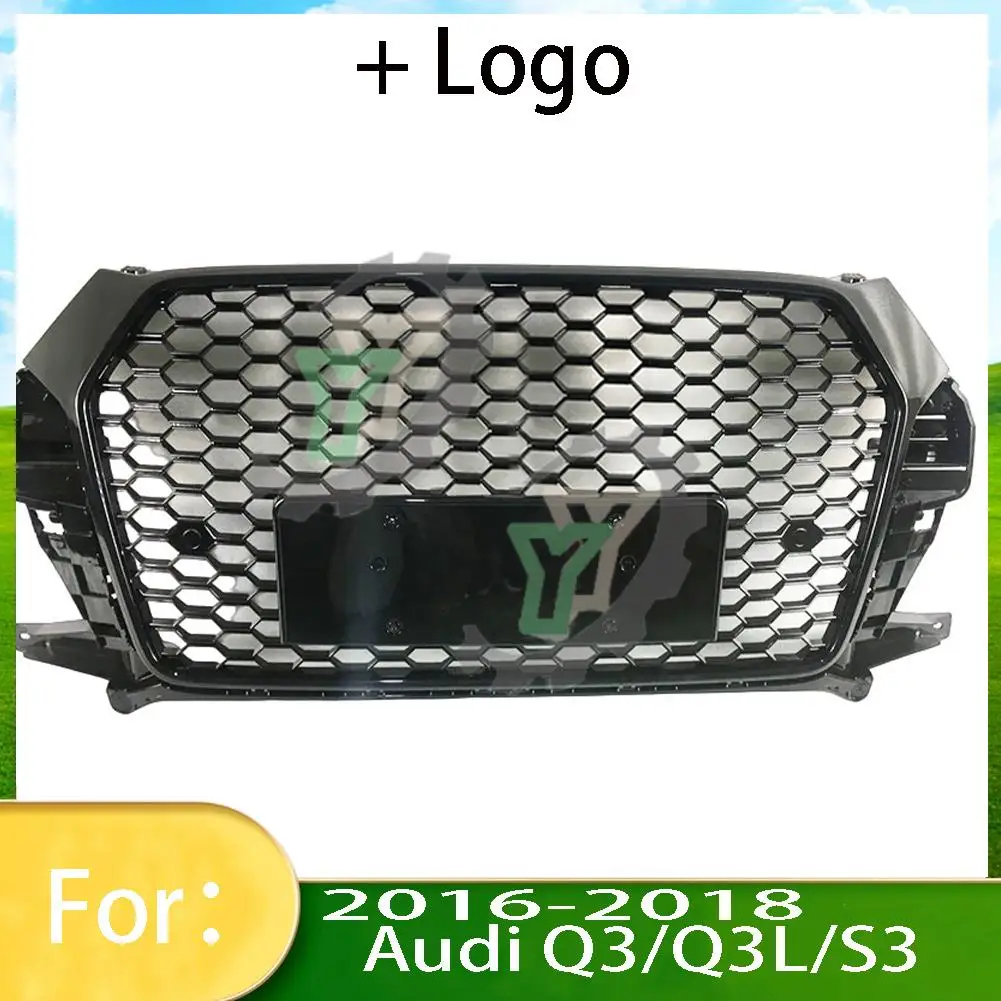 

For Audi Q3/Q3L 2016 2017 2018 Car Front Bumper Grille Centre Panel Styling Upper Grill (Modify For RSQ3 style)