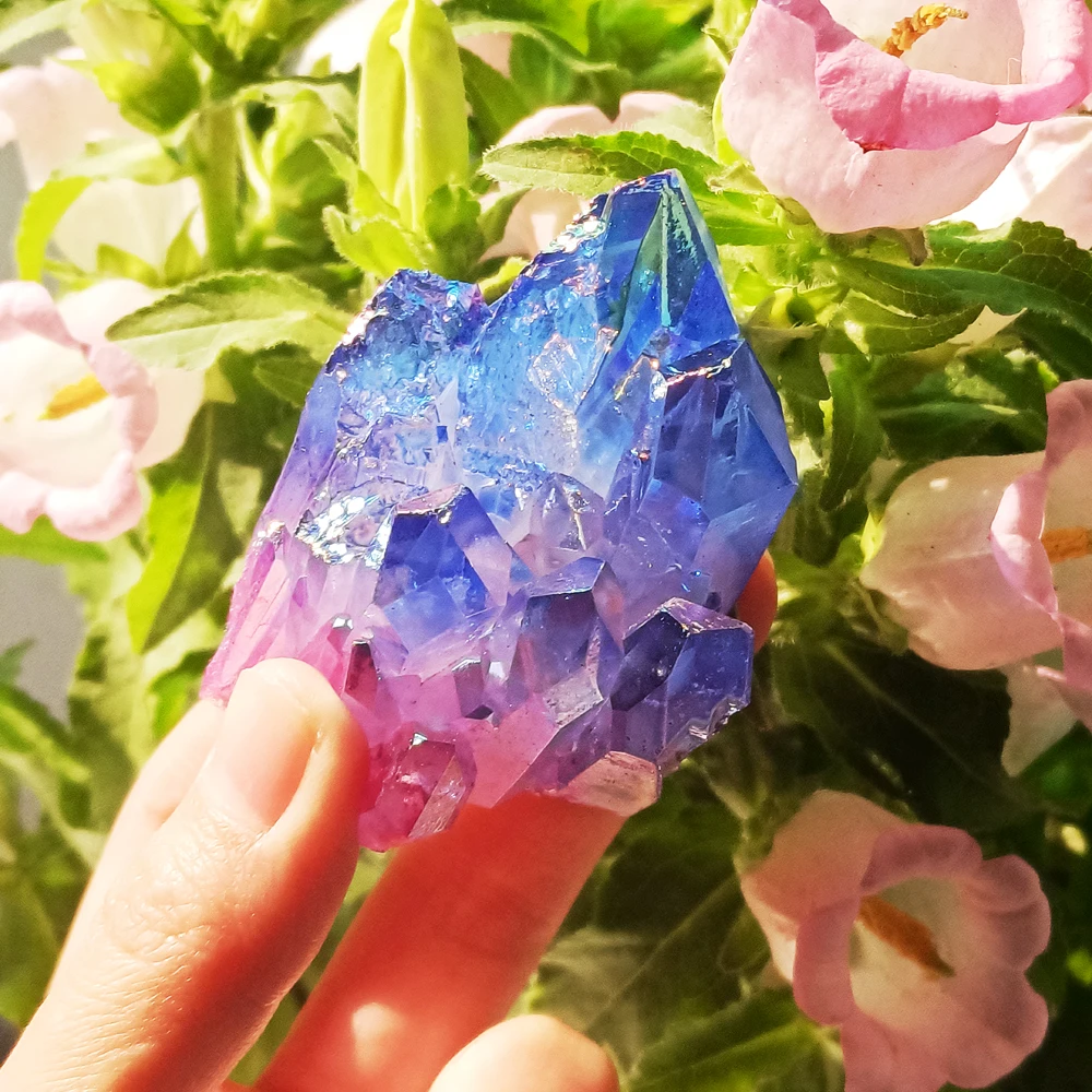 

Натуральный Прозрачный кристаллический кластер из минералов, гальванизированные кристаллы сырья, кварцевые точки для здоровья, украшения для дома, драгоценные камни, коллекция обелисков