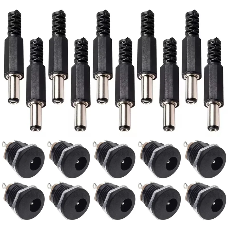 

Разъемы питания постоянного тока 5.5x2.1 мм, 10 шт