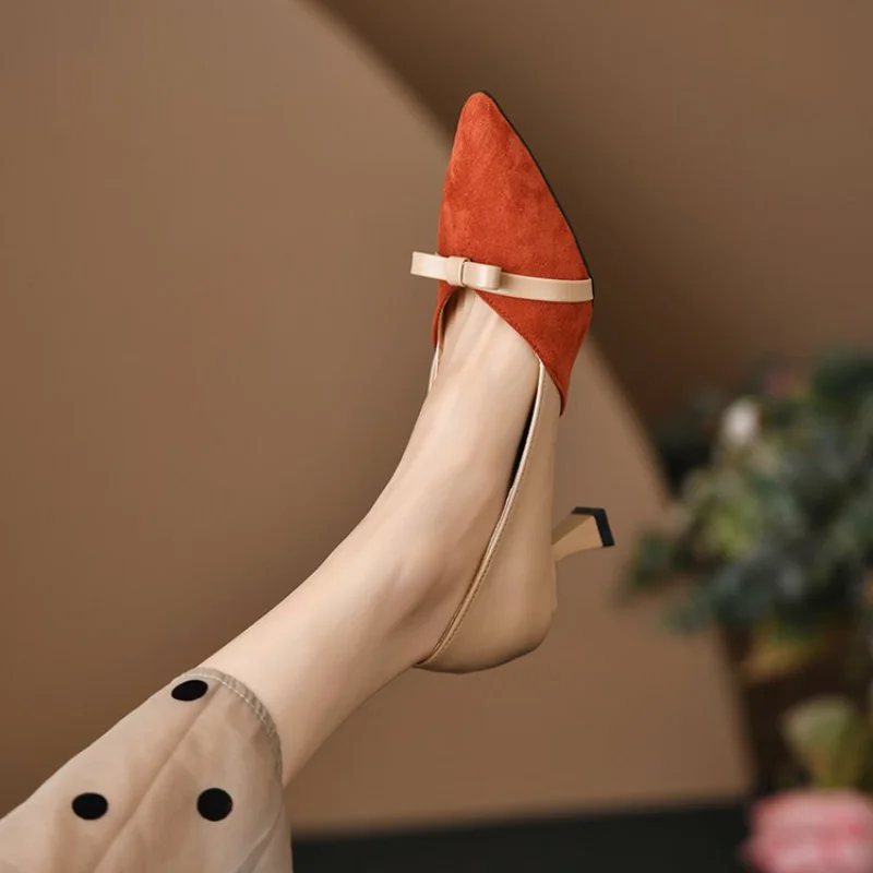 

Женские туфли-лодочки с острым носком, на тонком высоком каблуке