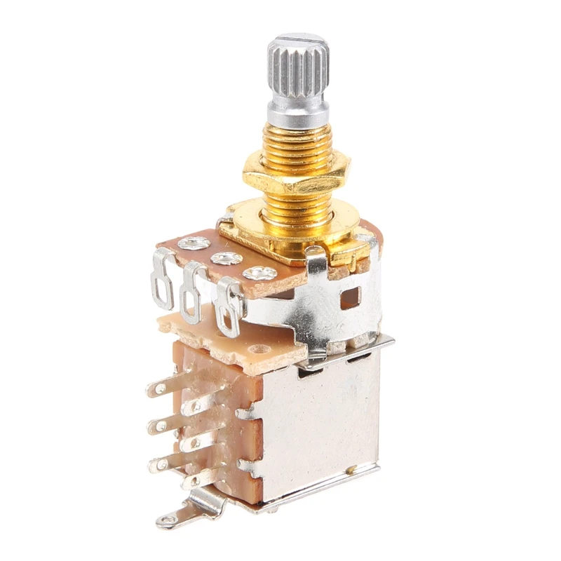 

Guitar Pots 500K Short Split Shaft Audio Taper Push/Pull Potentiometer