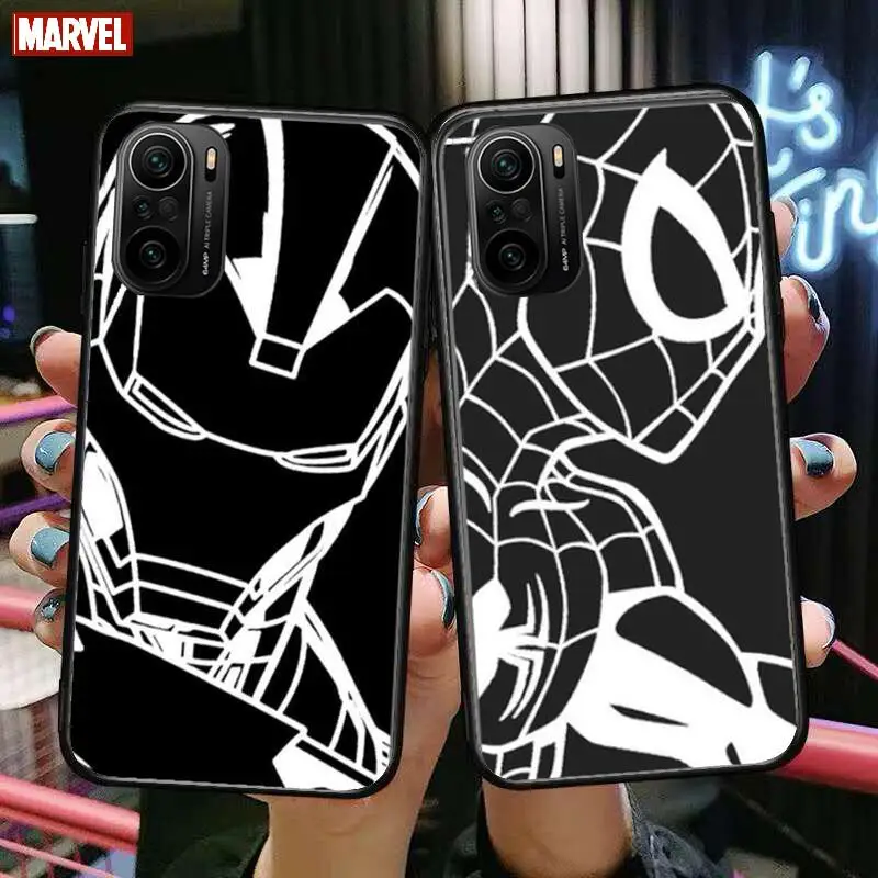 

Deluxe Marvel Comics Phone Case For xiaomi redmi POCO F1 F2 F3 X3 Pro M3 9C 10T Lite NFC Black Cover Silicone Back Prett mi 10 u