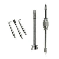 stainless steel dental crown remover tool automatically take manual control crown tool with 3 tips press button