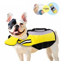 pet life jacket pet clothes new airbag inflatable folding dog portable safety swimwear