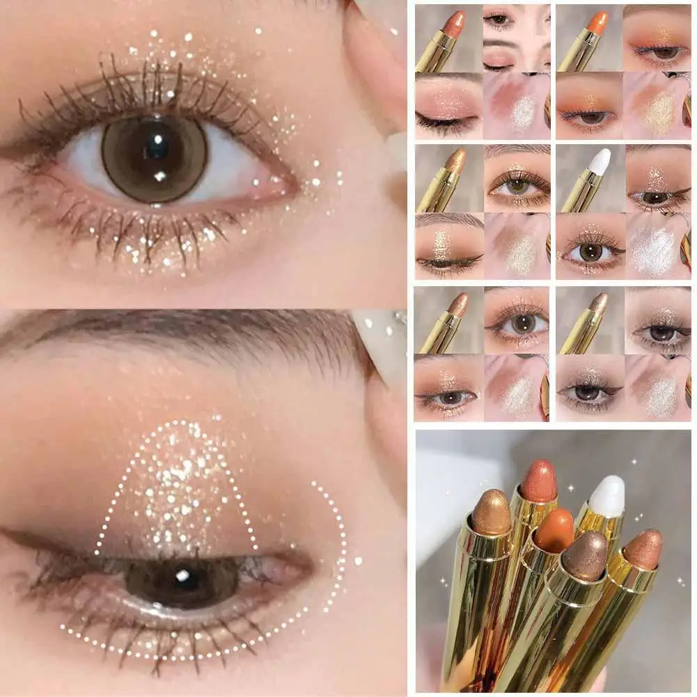 Womens Girls Shimmer Eyeshadow Stick Eye Shadow Stick Lastin