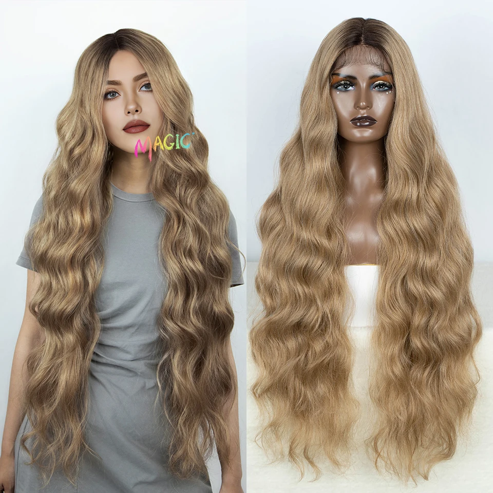 Синтетический волнистый парик