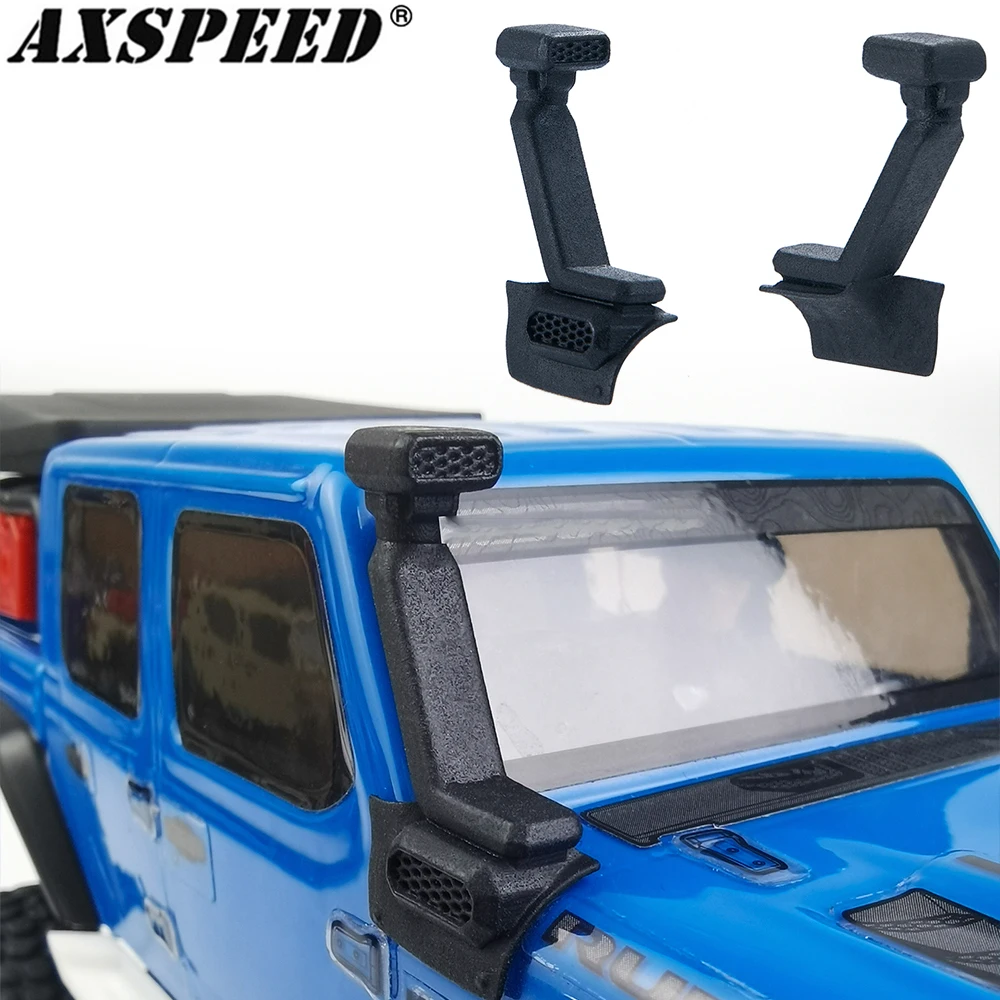 

AXSPEED RC Car Snorkel Hood Mount Wading Throat Air Intake for 1/24 RC Crawler Axial SCX24 AXI0002 AXI0005 Upgrade Parts