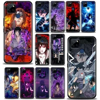 phone case for oppo a5s a9 a15 a31 a63 a54 a52 find x2 reno 4 5 6 pro 5g silicone back cover japanese naruto uchiha sasuke anime