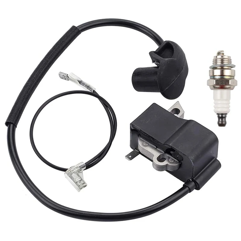 

JHD-Ignition Coil Suitable For Stihl FS250 FS120 FS250R FS300 FS350 String Trimmer Replacement 4134-400-1301 With Spark Plug