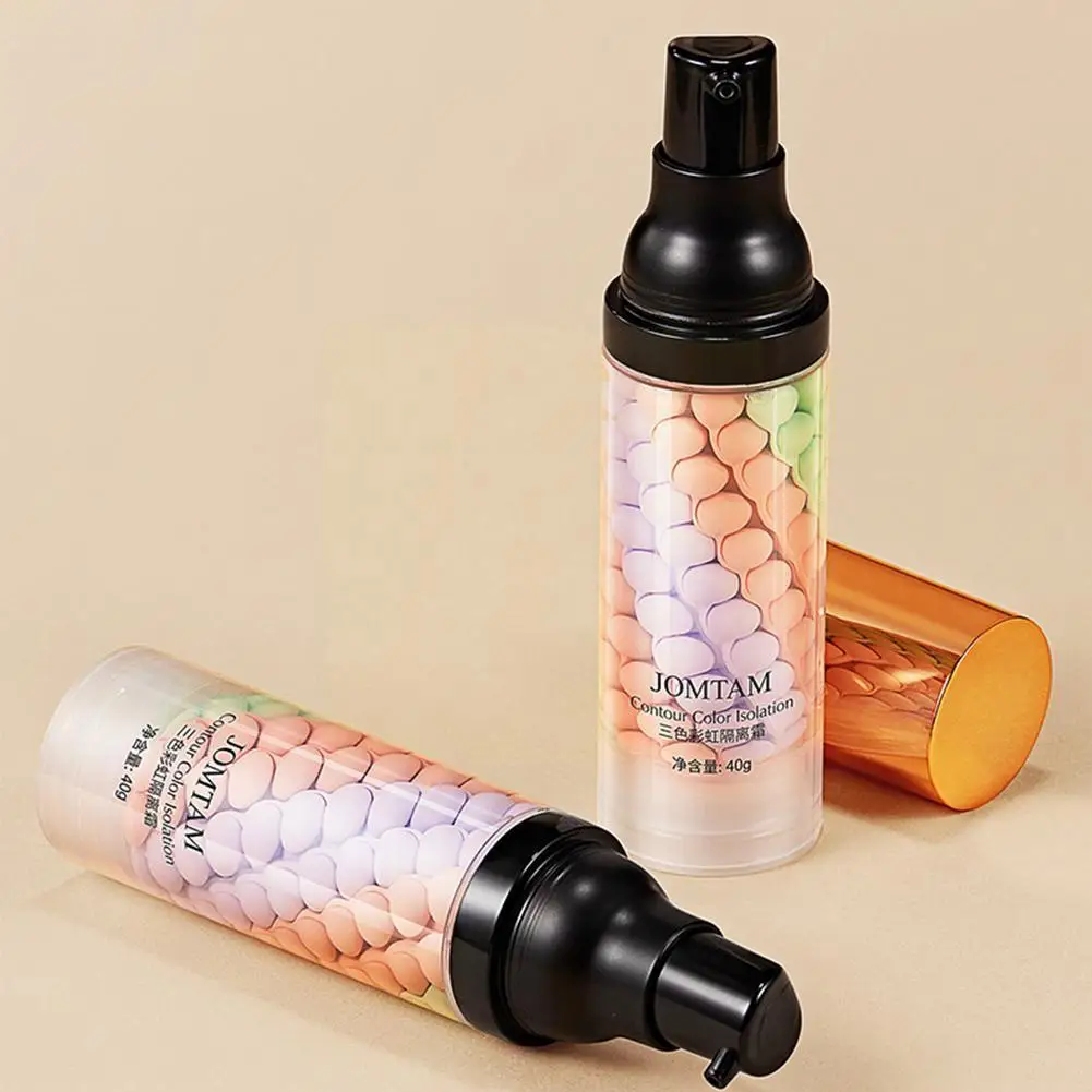 

40g Three-color Face Isolation Cream Moisturizing Facial Oil-Control Makeup Waterproof Up Concealer Foundation Base Primer R9I0