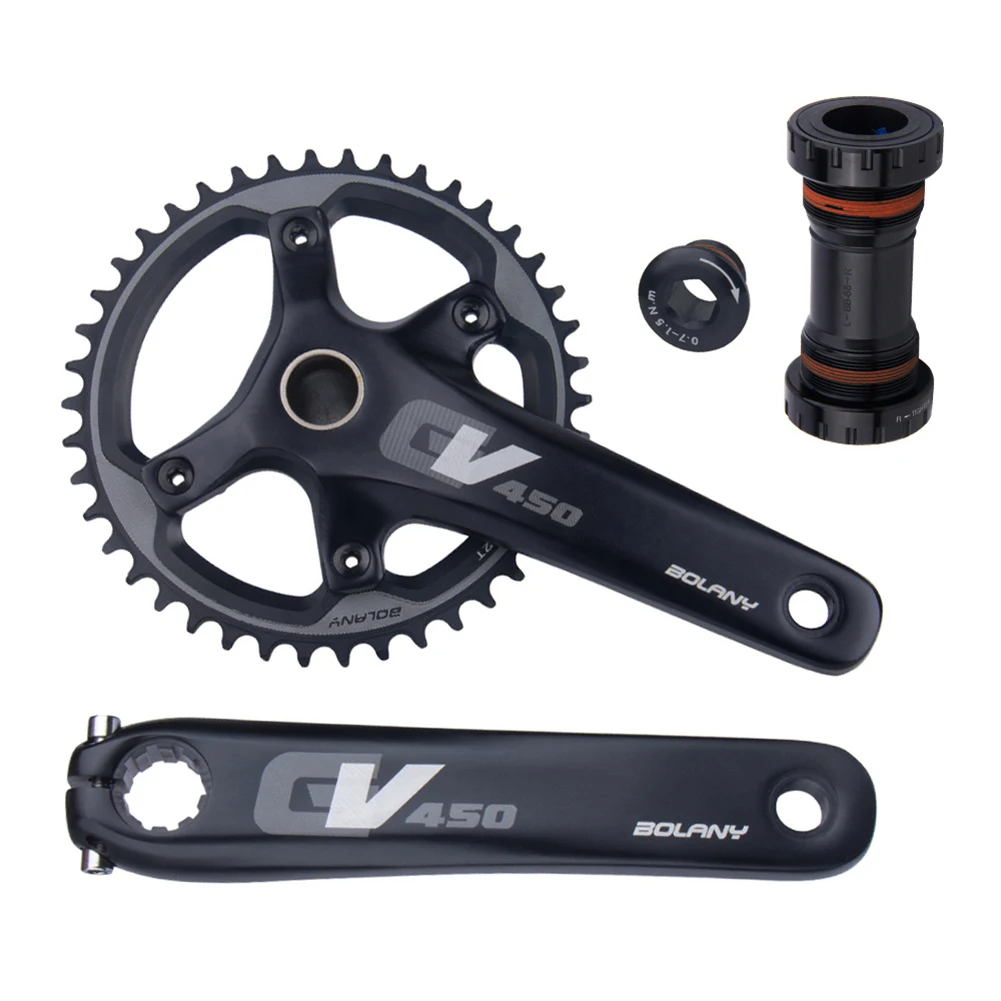 

Road Bike Crankset 170mm/172.5mm Crank Positive And Negative Tooth Single 42T Fixed Gear Crankset Bike Crankset Accessories