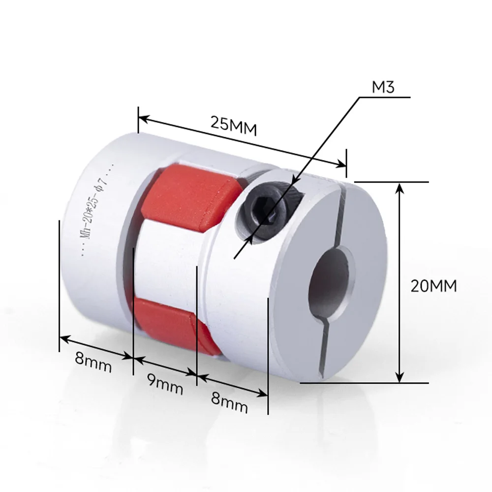 GS09 двухкулачковая муфта вала D20L25 D20 L25 алюминиевая гибкая разъем двигателя